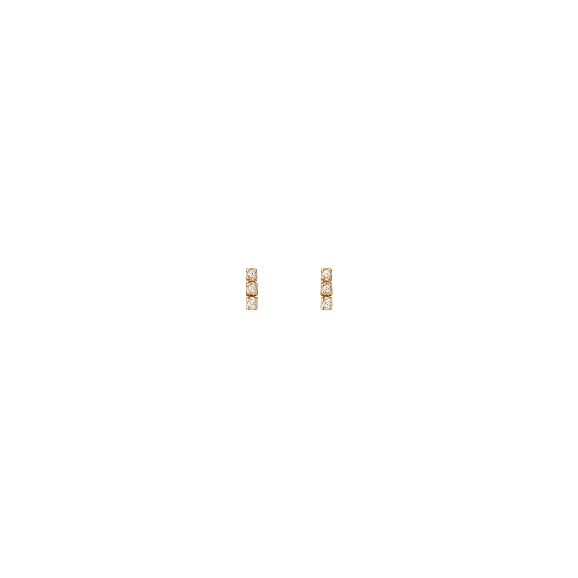 Petite Lab Grown Diamond Tennis Earrings - Image 3