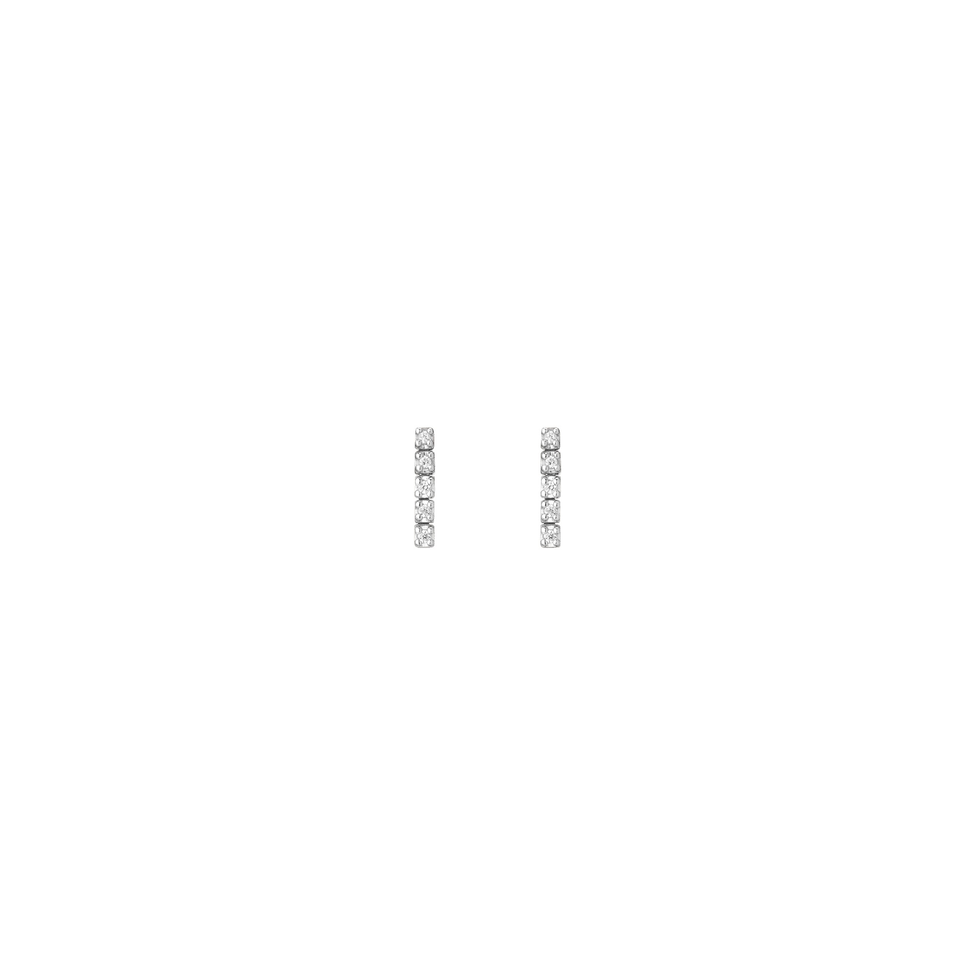 Petite Lab Grown Diamond Tennis Earrings - Image 5