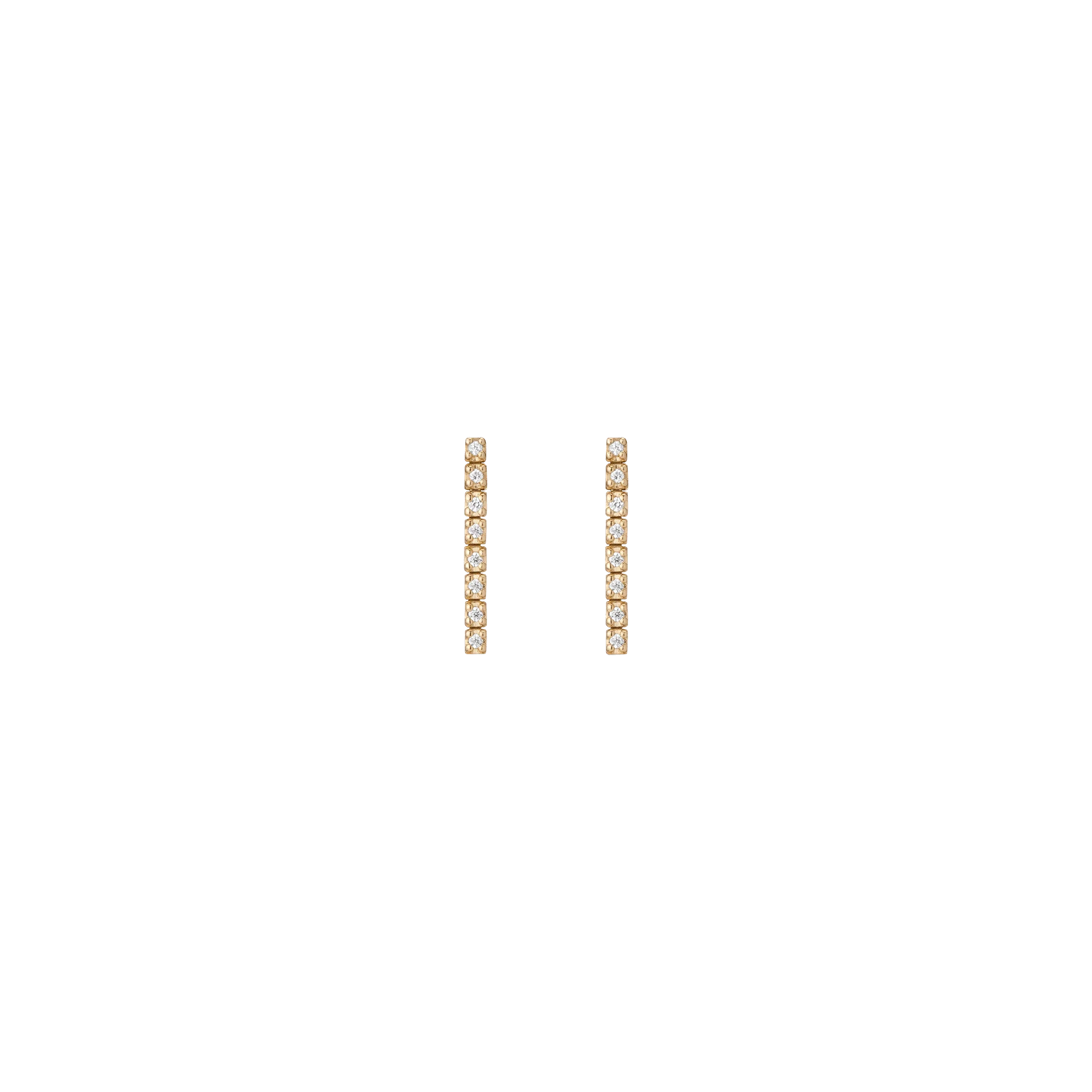 Petite Lab Grown Diamond Tennis Earrings - Image 9