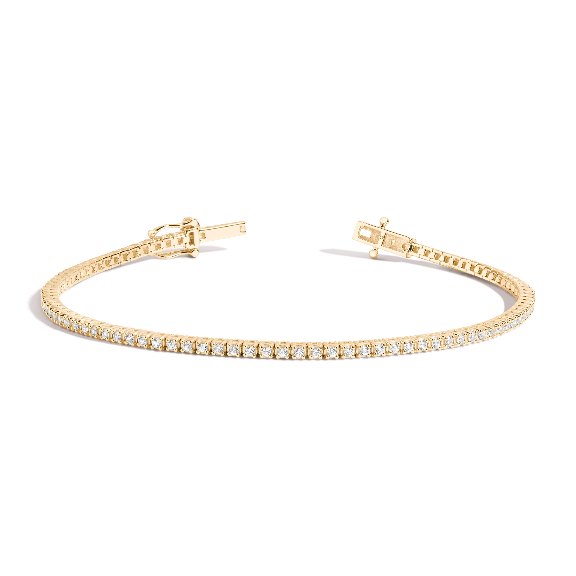 Petite Lab Grown White Sapphire Tennis Bracelet - Image 2