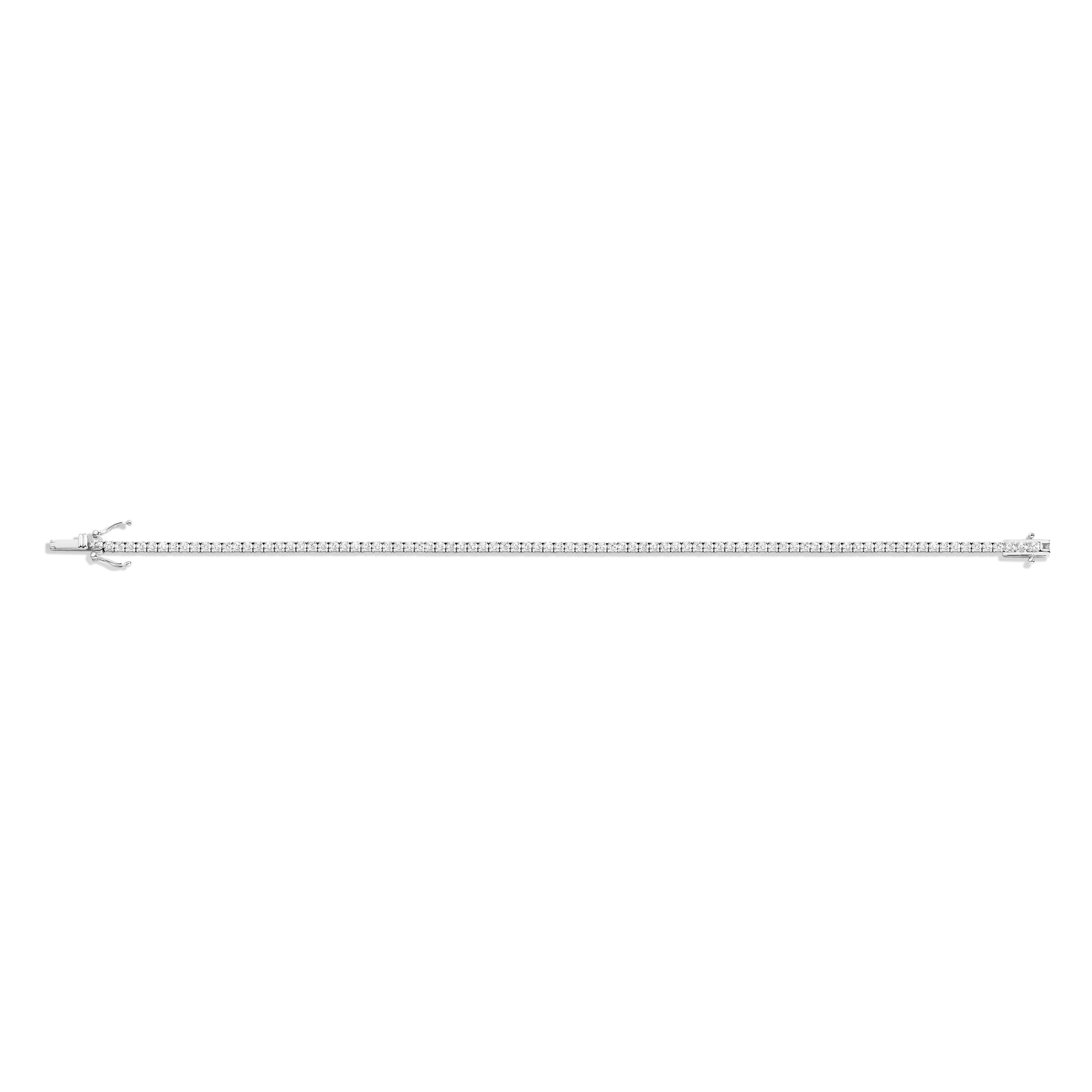 Petite Lab Grown White Sapphire Tennis Bracelet - Image 3