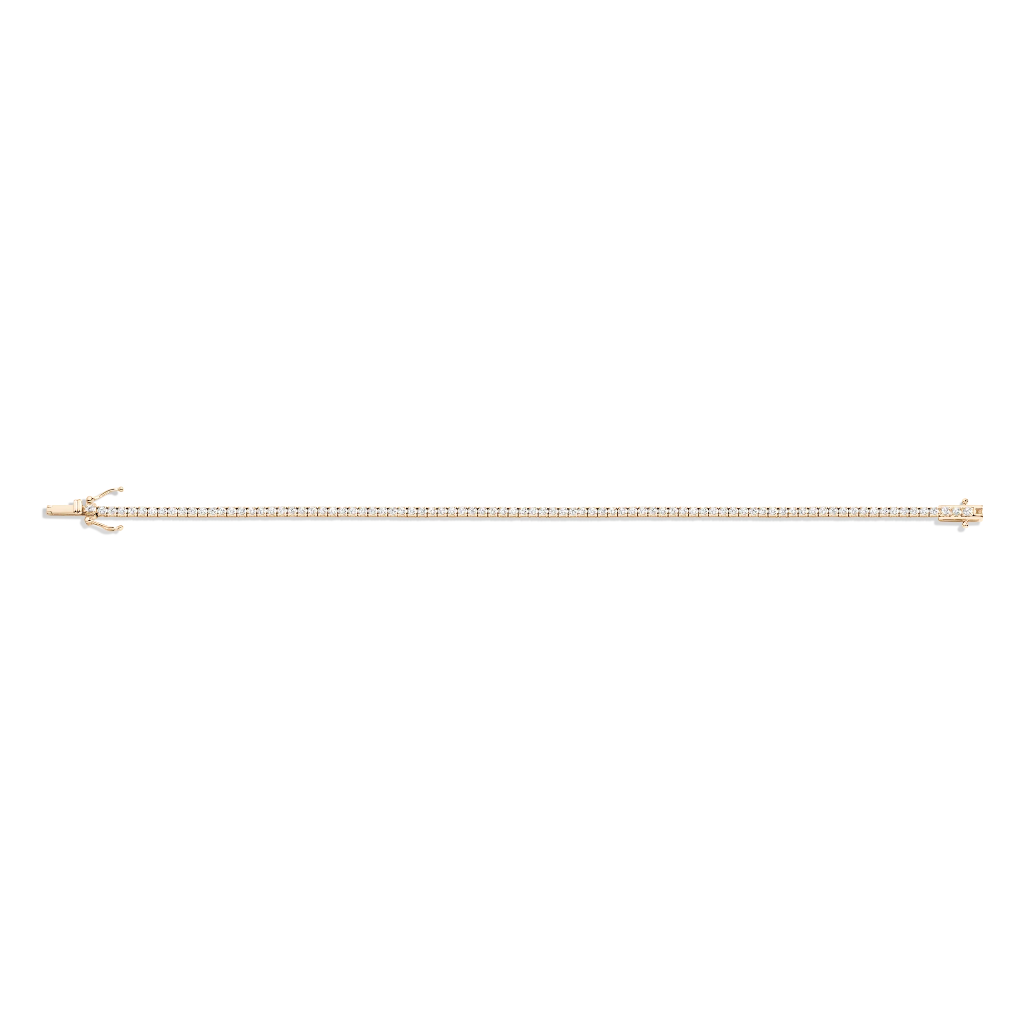 Petite Lab Grown White Sapphire Tennis Bracelet - Image 4