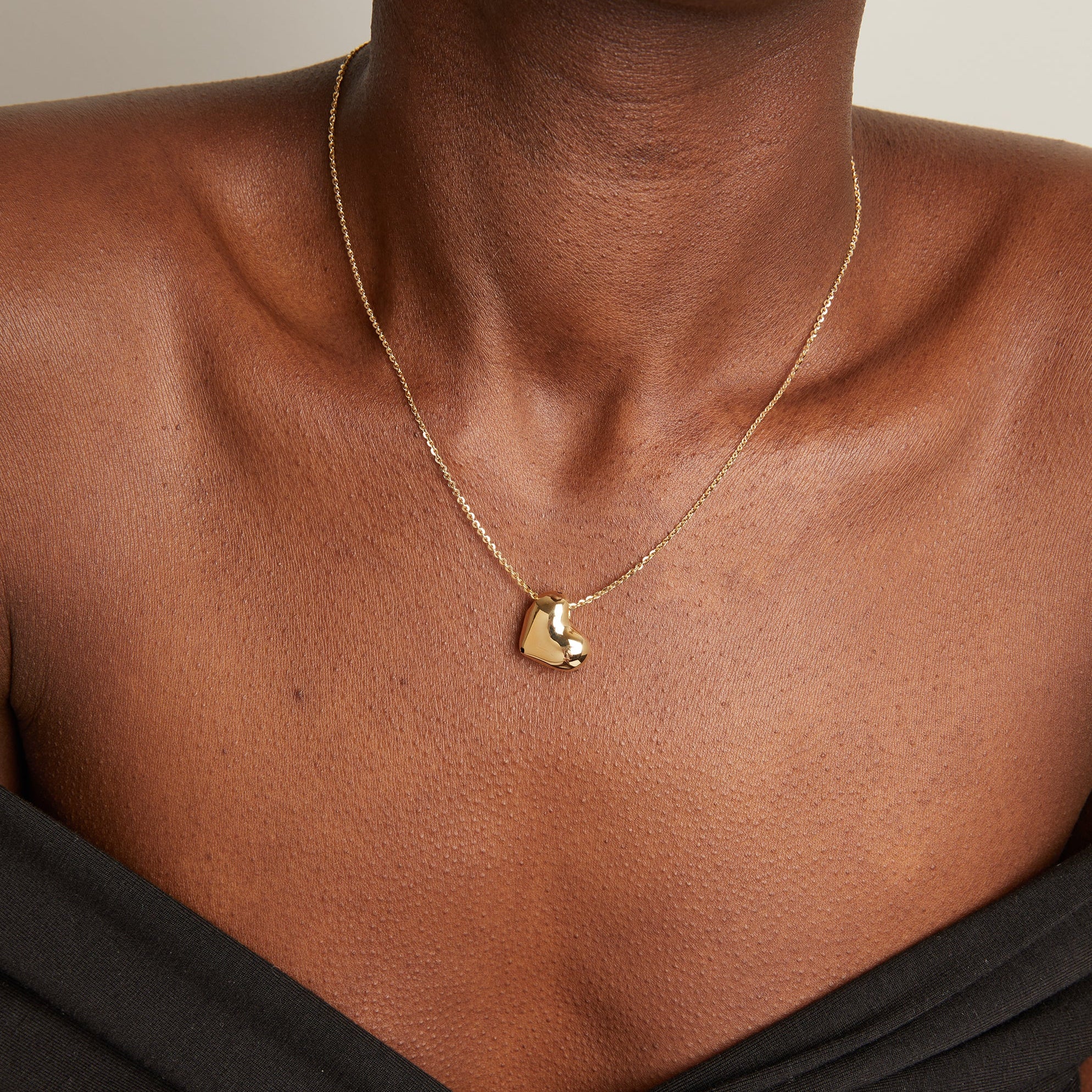 Pillow Heart Pendant Necklace - Image 2