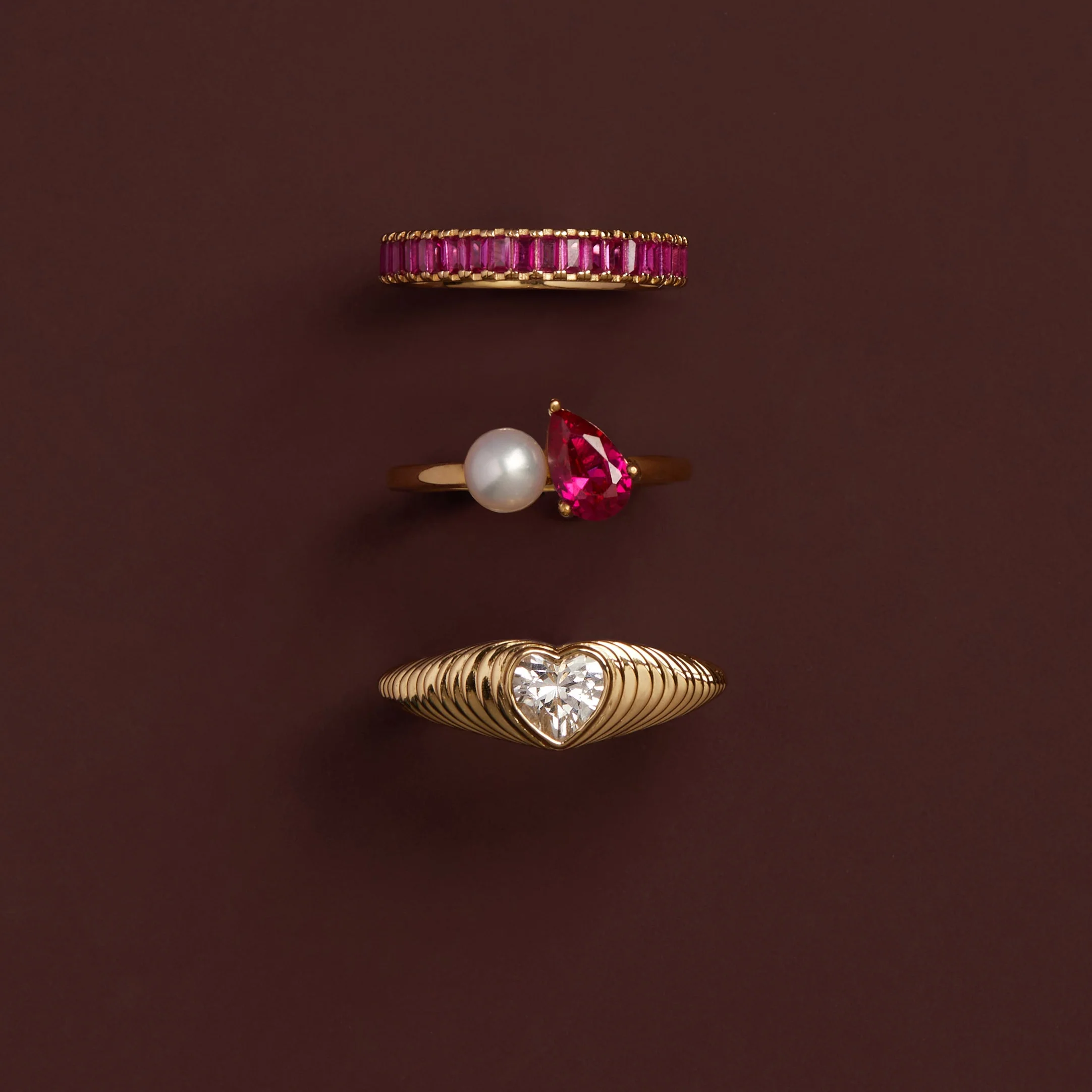 Radiant Heart Art Deco Ring - Image 10