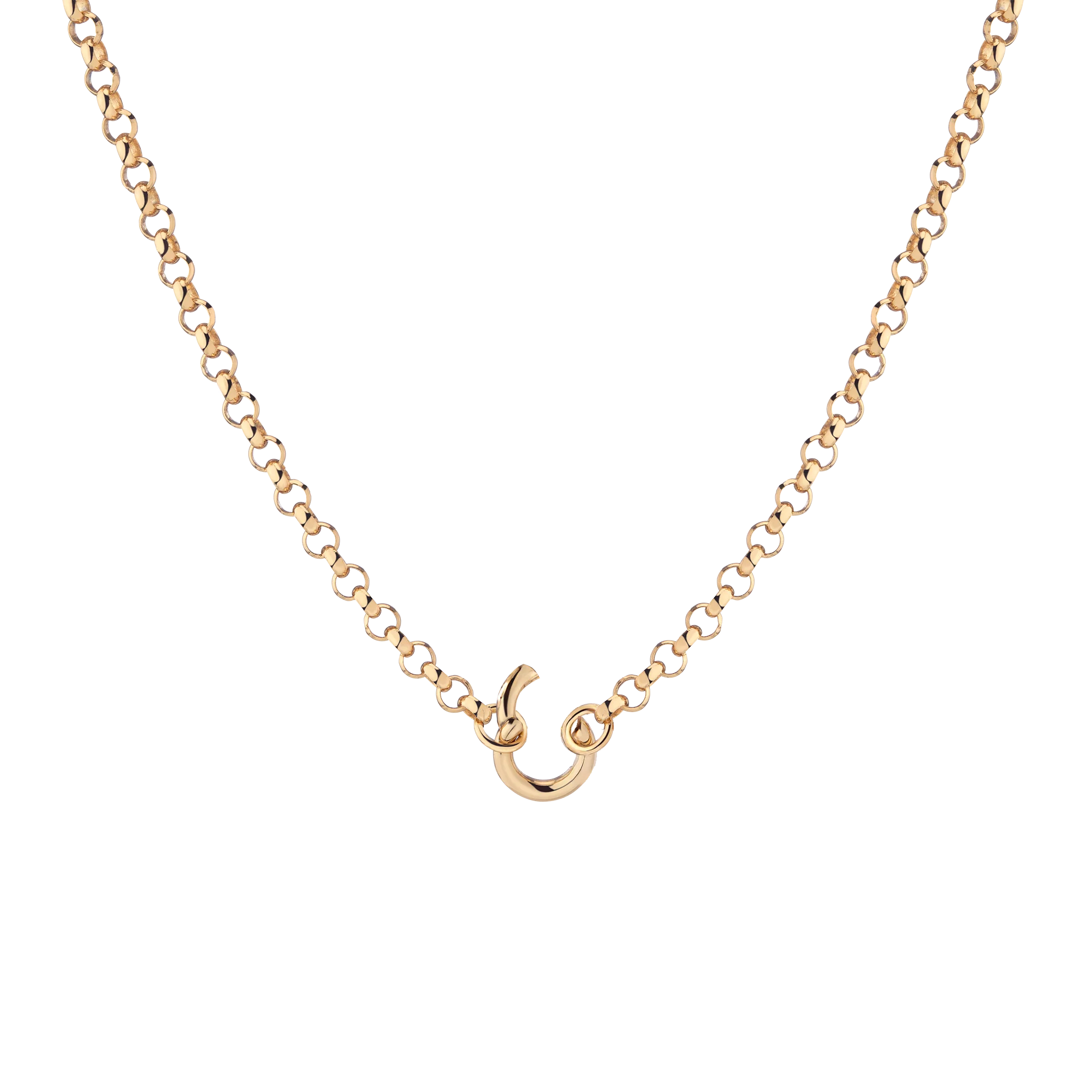 Rolo Chain Charm Necklace - Small Bail - Image 2
