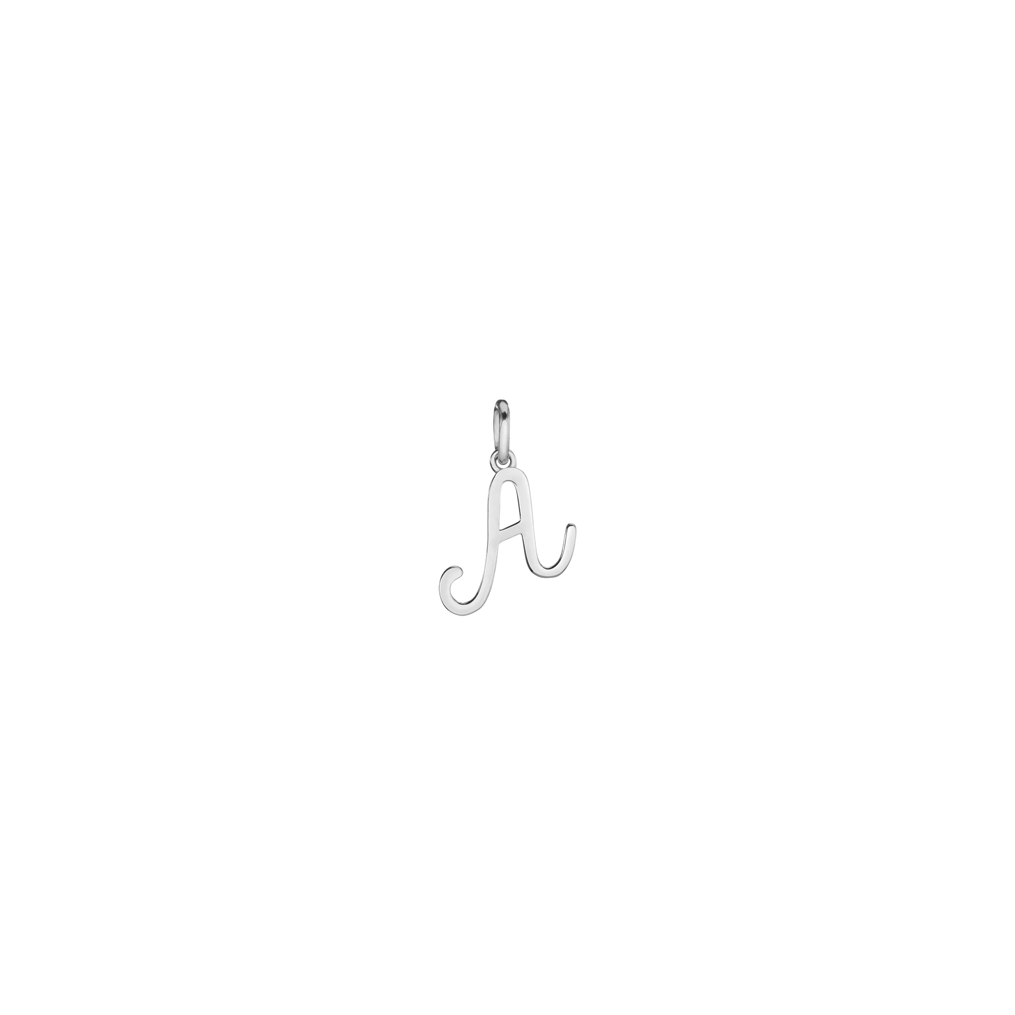 Script Gold Letter Pendant - Image 27