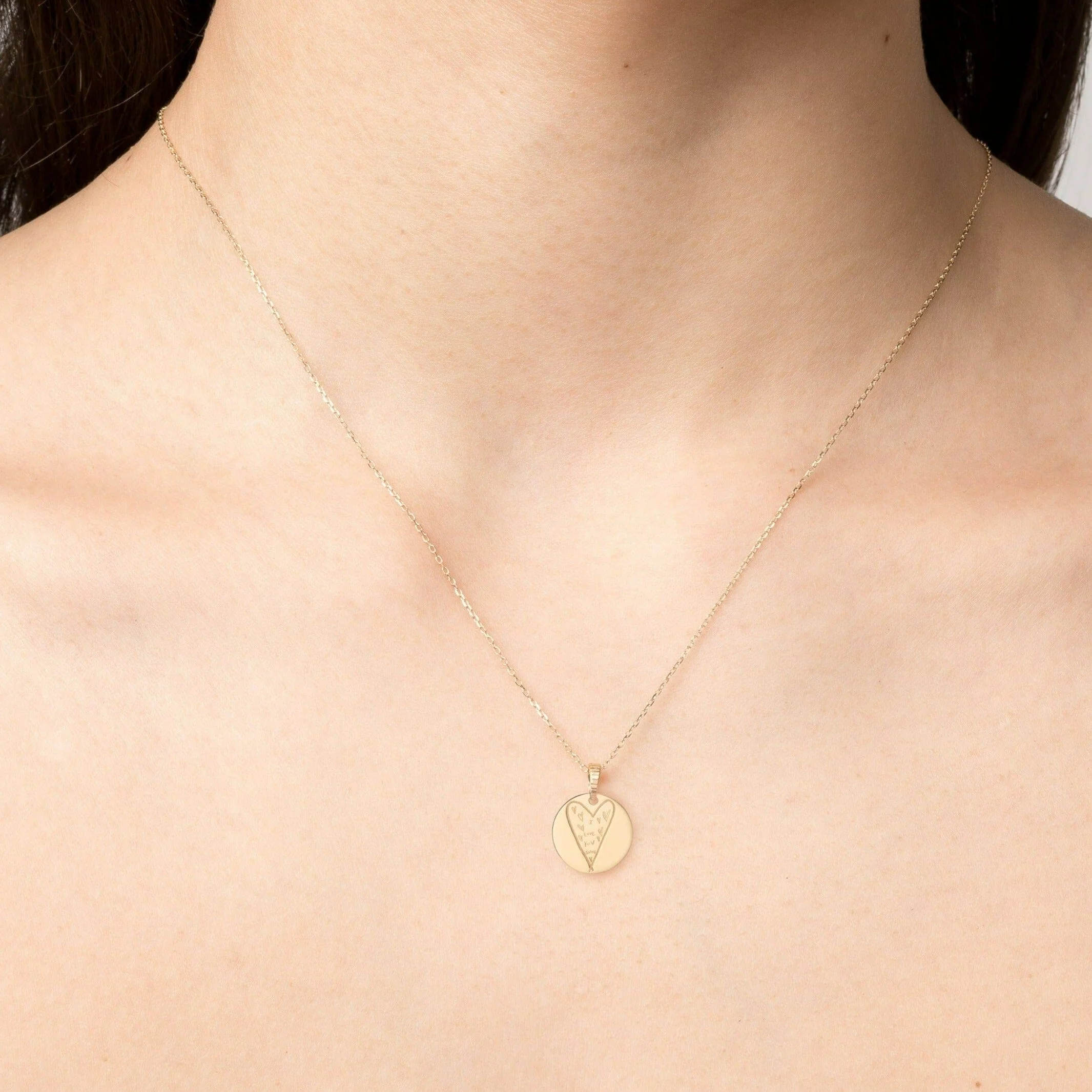 Story in Gold Engraved Pendant - Image 27