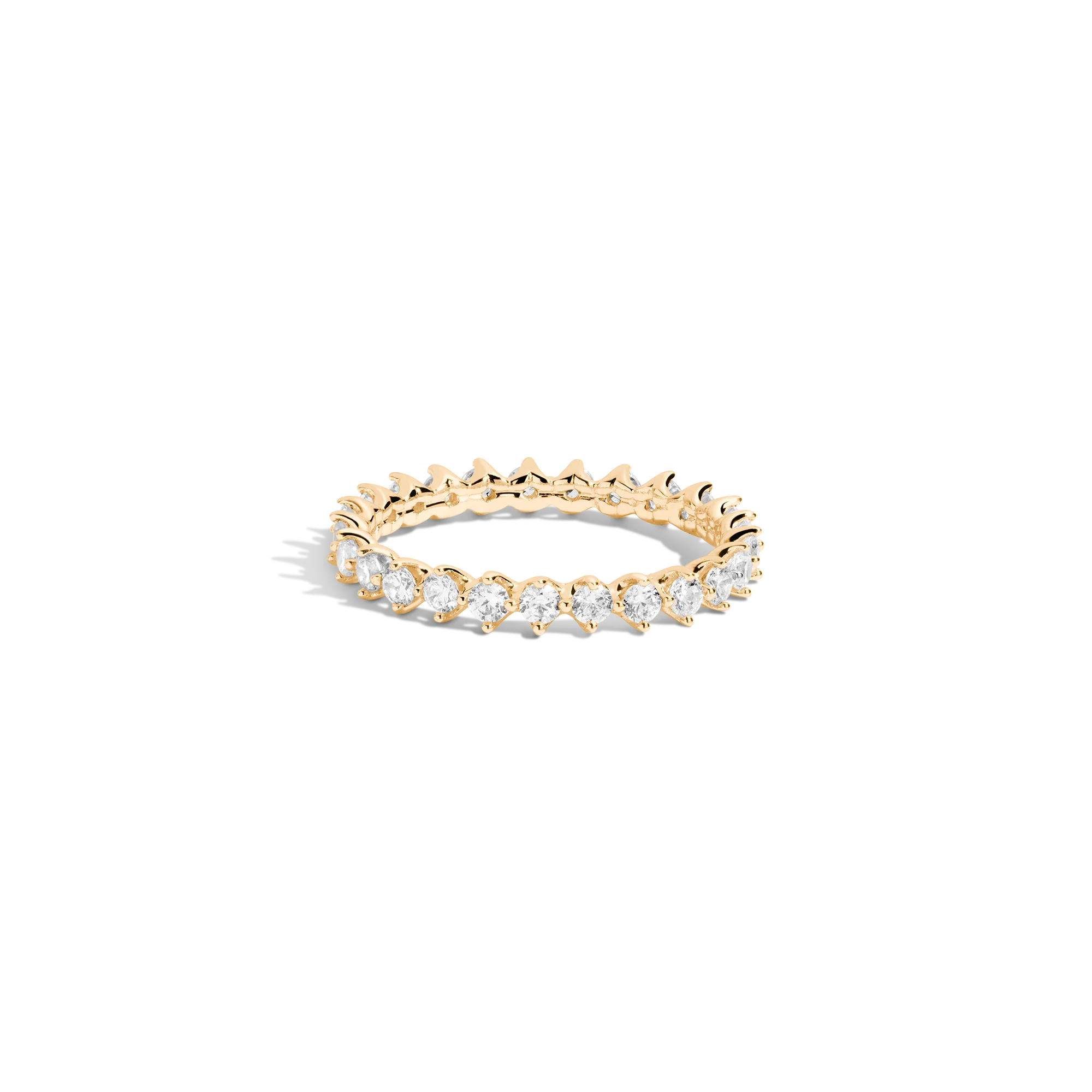 Three-Prong Lab Grown Diamond Eternity Ring - Image 2
