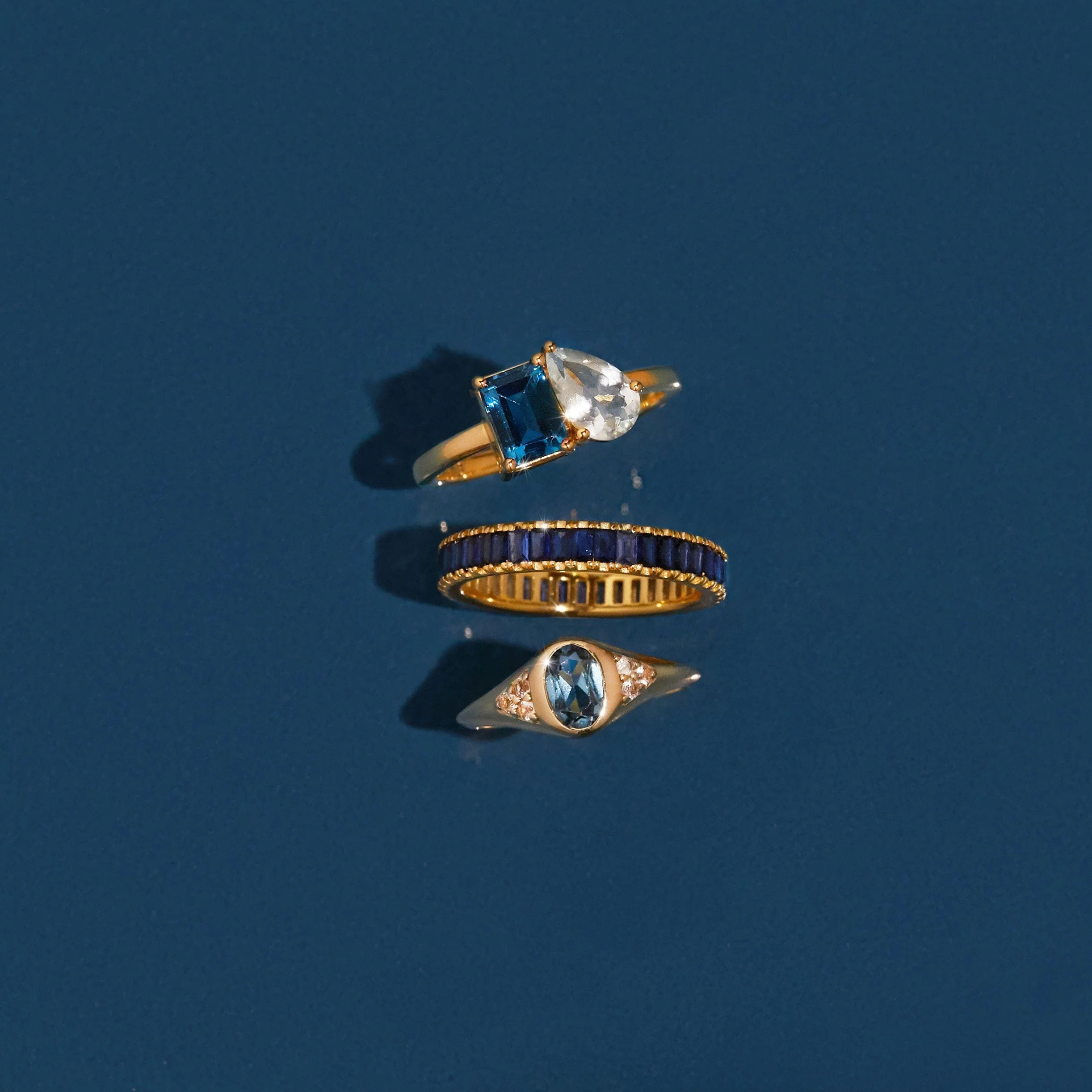 Toi et Moi Gemstone Classic Ring - Image 21
