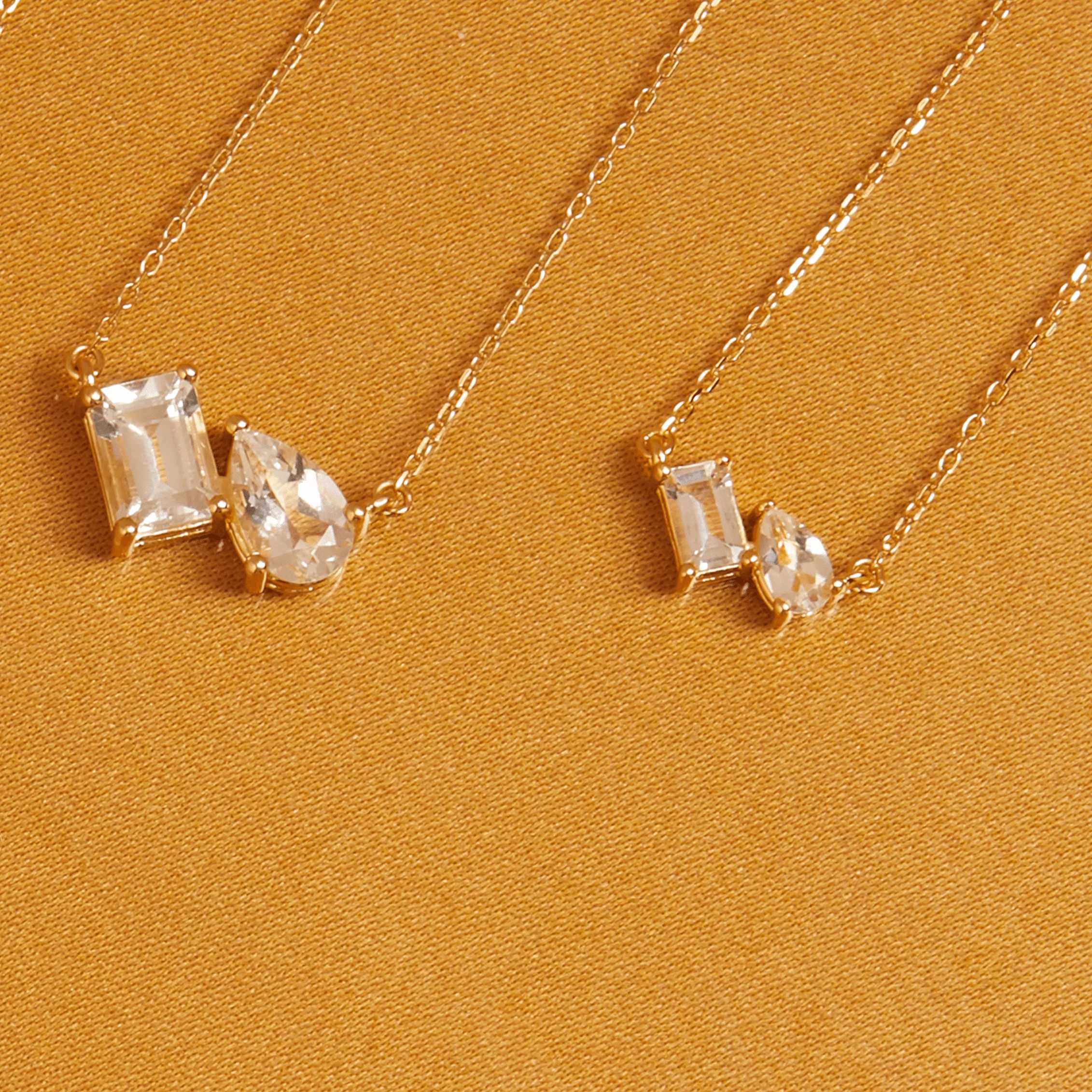 Toi et Moi Gemstone Mini Heirloom Necklace - Image 5