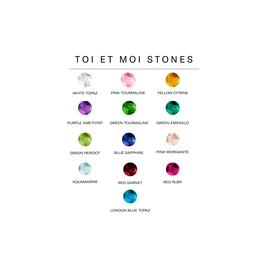 Toi et Moi Gemstone Heirloom Ring - White Topaz & White Topaz - Image 2