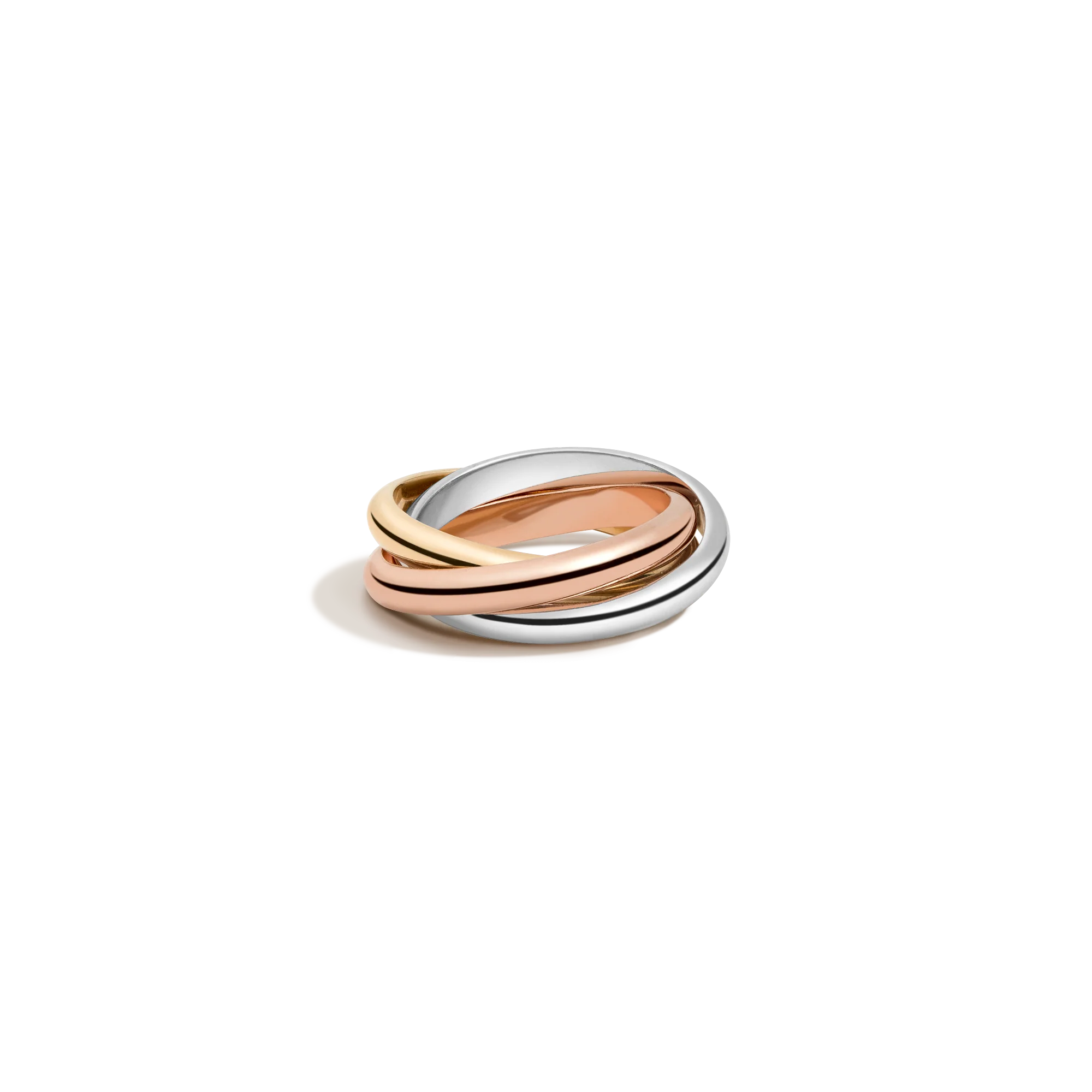 Tri-Color Interlocking Ring