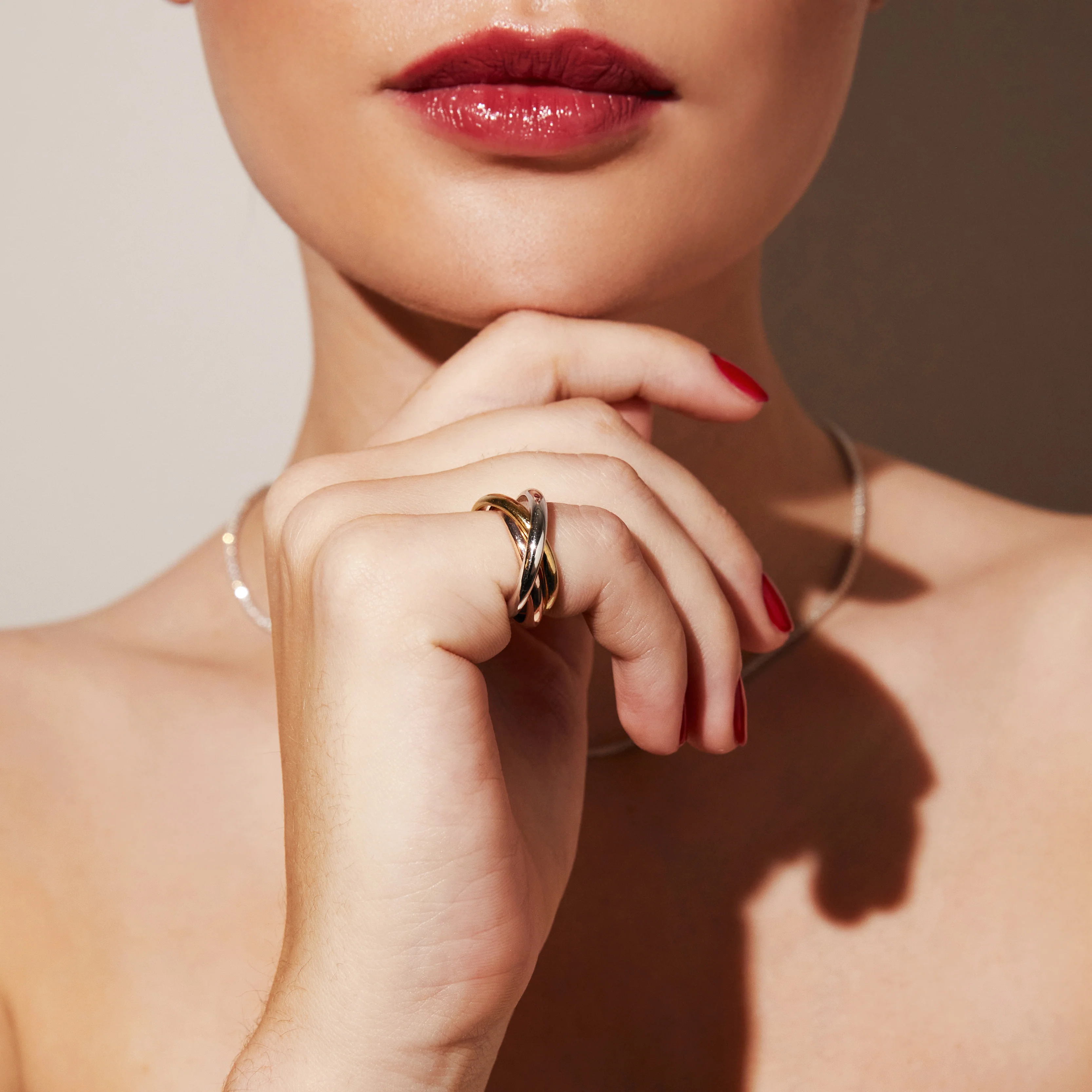 Tri-Color Interlocking Ring - Image 5