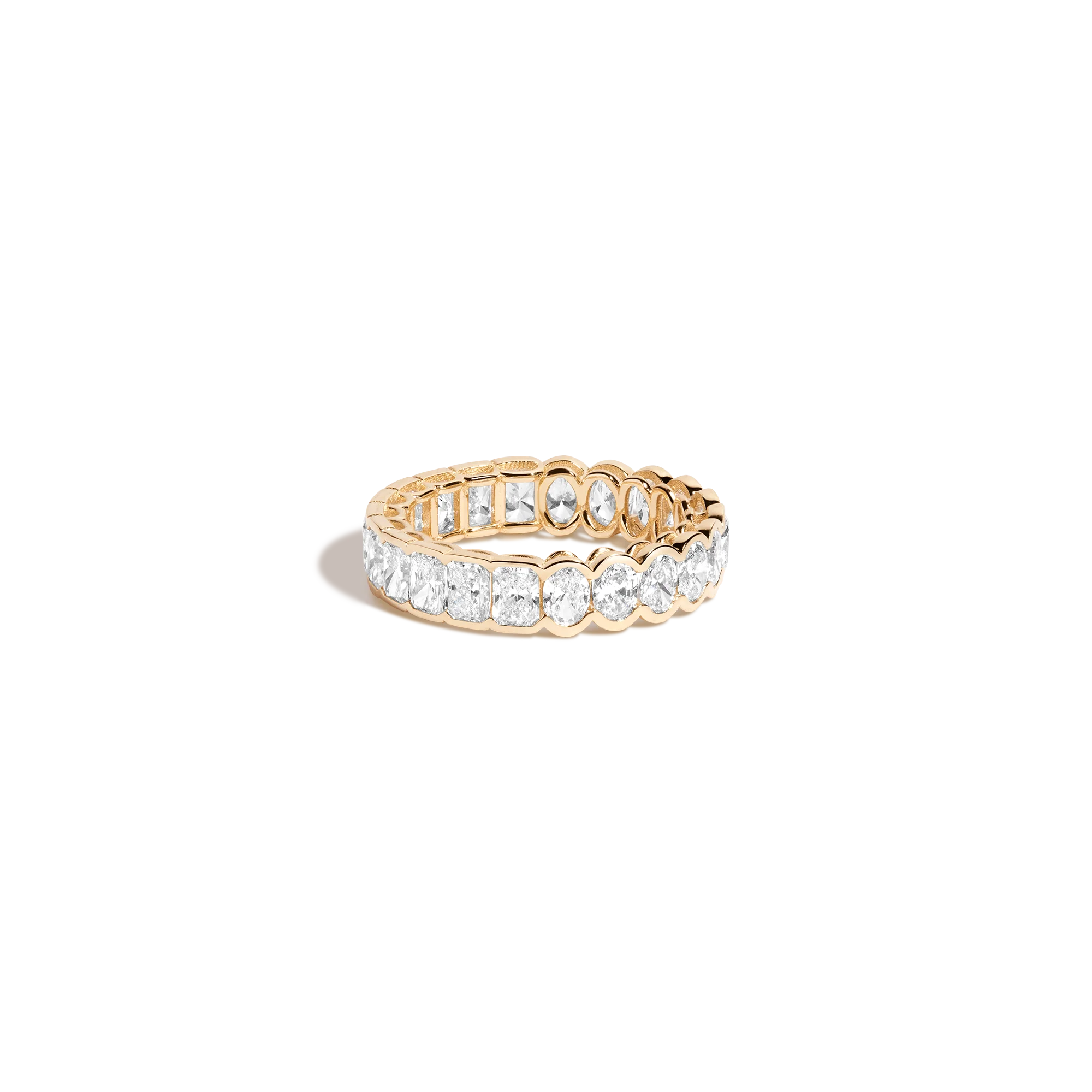 Two-in-One Lab Grown Diamond Semi-Bezel Eternity Ring