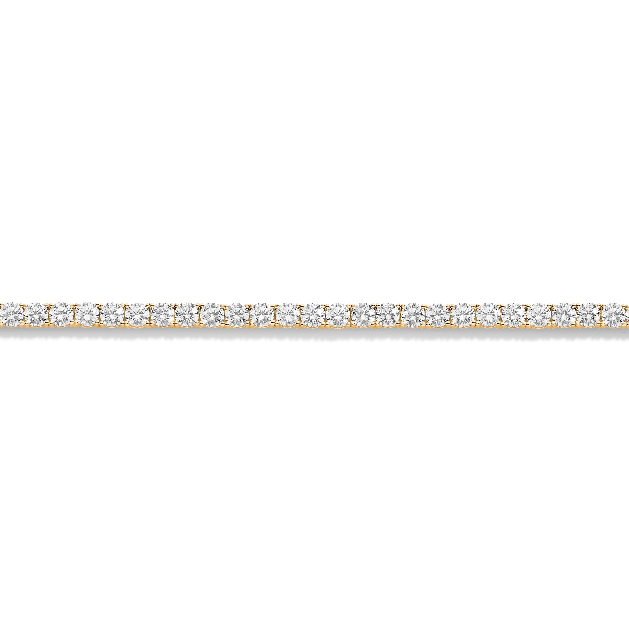 Lab Grown White Sapphire Tennis Necklace - 22ct - Image 4